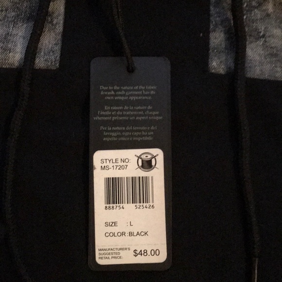 NEVER WORN MENS SOCIETY SLEEVELESS HOODIE‼️‼️ - Picture 2 of 3